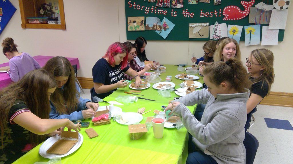 Teens starting on the foundations.