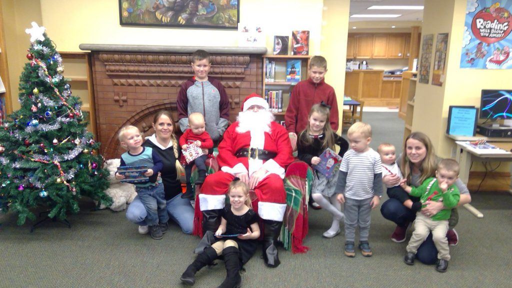 Families and Santa During Family Story Time - December 15, 2018