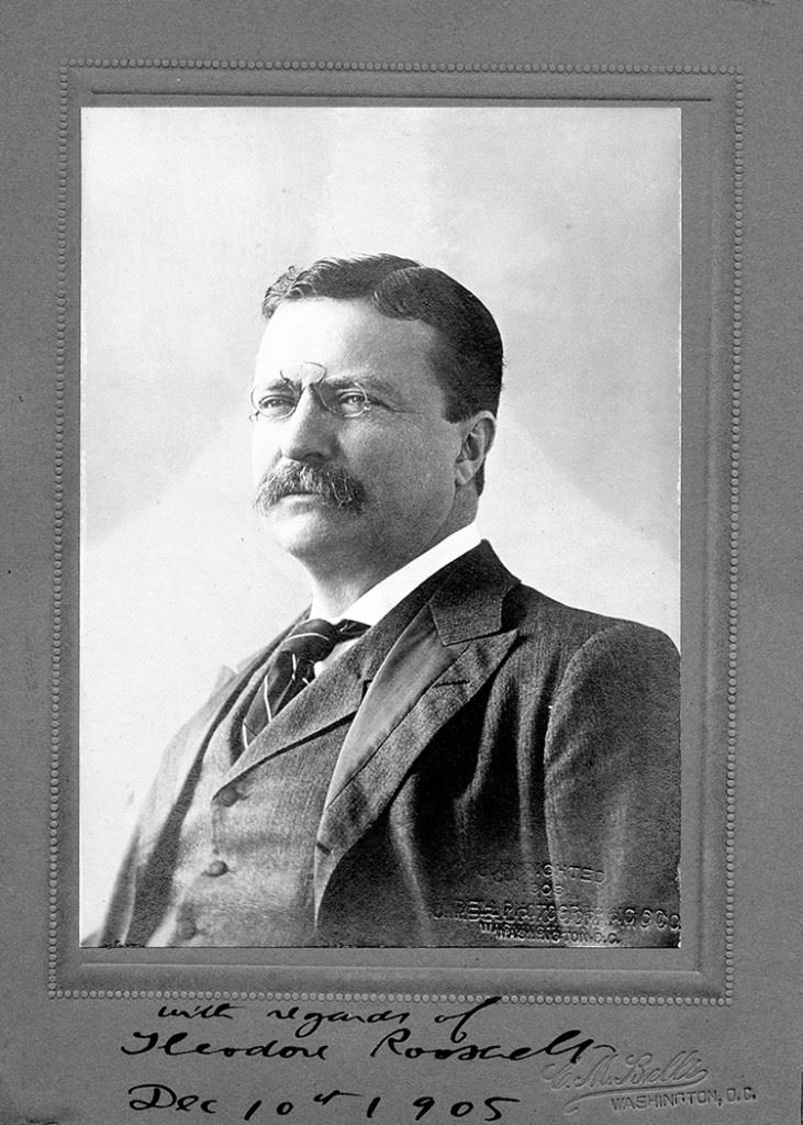 003 - Theodore Roosevelt - Autographed Photo of Teddy Roosevelt